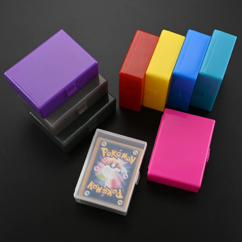 

New Transparent Plastic Poker Storage Box Photocards Small Card Storage Box Desk Organizer Box Classification Box Stationery