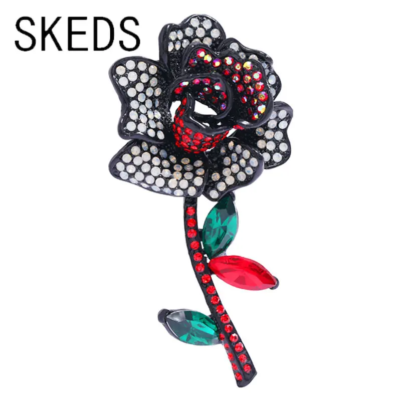 Женская Винтажная брошь в виде цветка розы