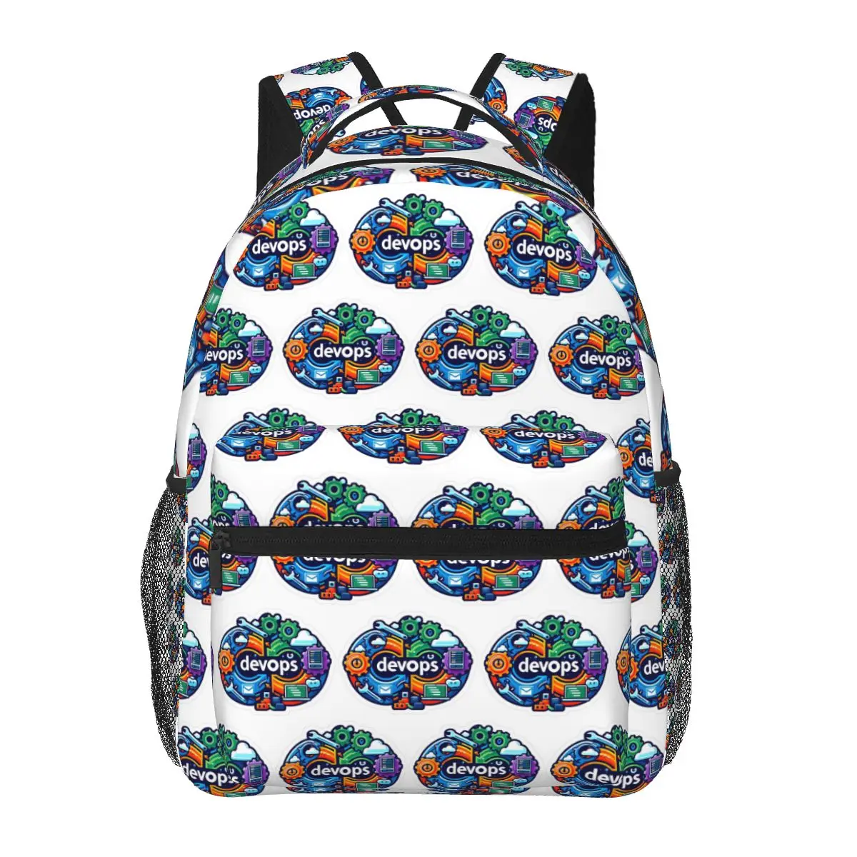 

Devops World Backpacks Boys Girls Bookbag Children School Bags Cartoon Kids Rucksack Shoulder Bag Large Capacity