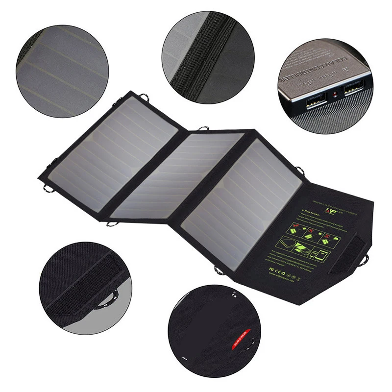 

YYHC-2024 21w Foldable Solar Charger for Cell Phone Power Bank Station Laptop Backpack Portable Solar Charger