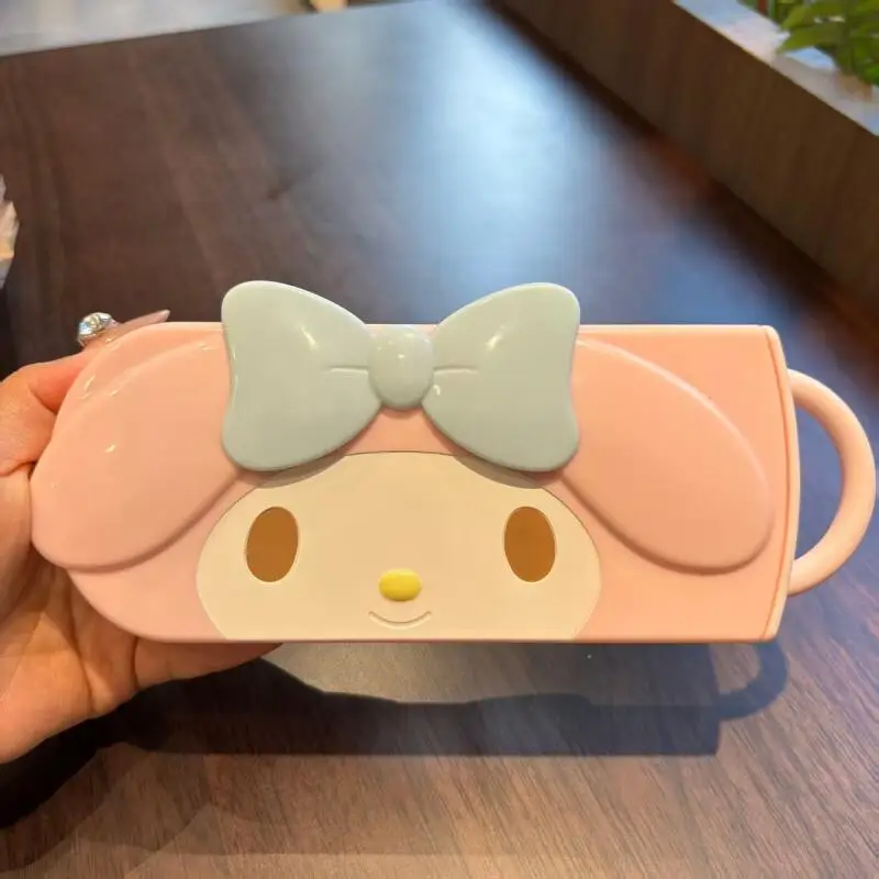 سانريو مرحبا كيتي بلدي ميلودي شوكة ملعقة عيدان ضرب المنتج منتج جديد Kawaii الكرتون المحمولة في الهواء الطلق الحرم الجامعي الكبار طالب #4