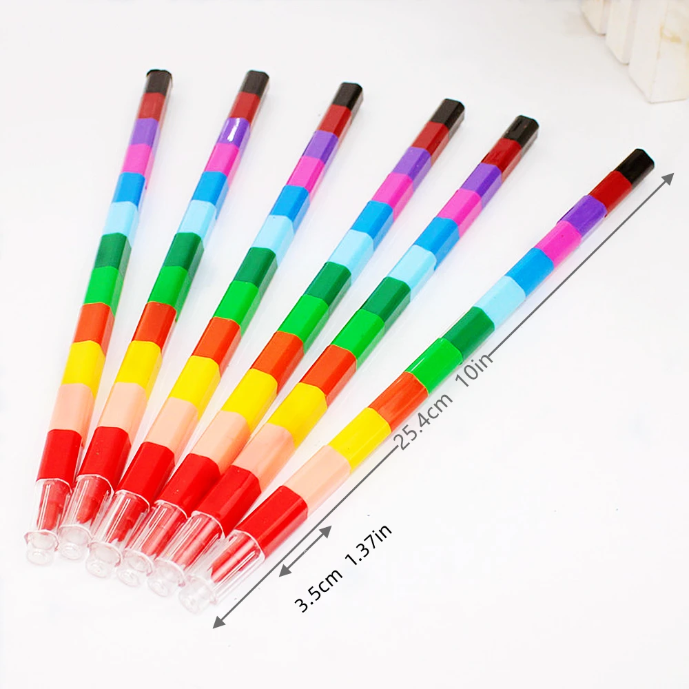 3/6/12PC12 اللون بنة القلم للأطفال حفلة عيد ميلاد استحمام الطفل رياض الأطفال كرنفال حفلة المدرسة المنزلية هدية مكافأة