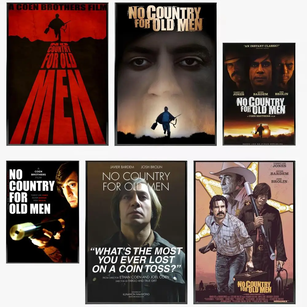 

Movie No Country For Old Men Painting Calligraphy Frameless Canvas Poster Wall Art Perfect for Kitchen Bathroom Home Decor