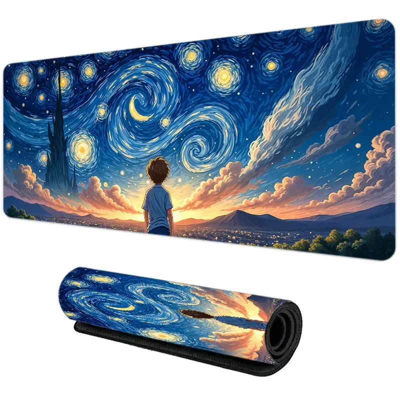 Star mouse pad Rubber non-slip durable computer accessories for office and game players extended writing pad Table mat washable