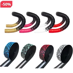 Road Bike Bar Tape Colorful Gradient Color Handlebars Tapes EVA/PU Soft Anti-Vibration Wrap Tape Durable Bar Bartape