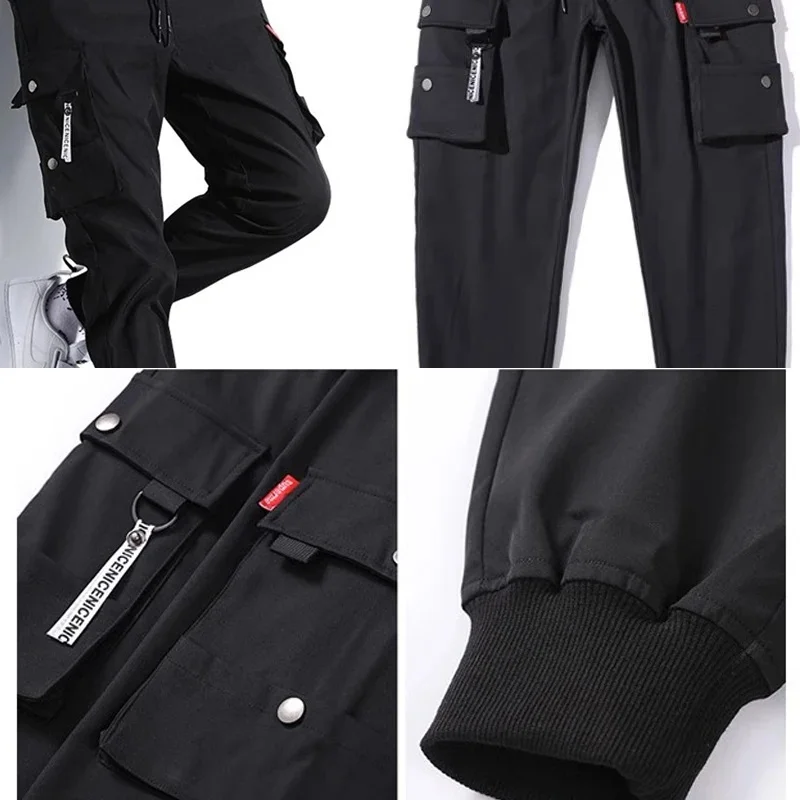 Spring Autumn New Running Classic Street Wear Casual Men's Harem Jogging Pants Men's Slim Fit Work Pants Multi Pocket Men Pants