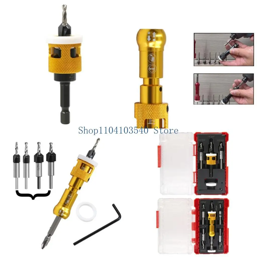 

02DC Countersink Bit Bit с регулируемой остановкой глубины и Shank Tips, установленные для профессиональных проектов