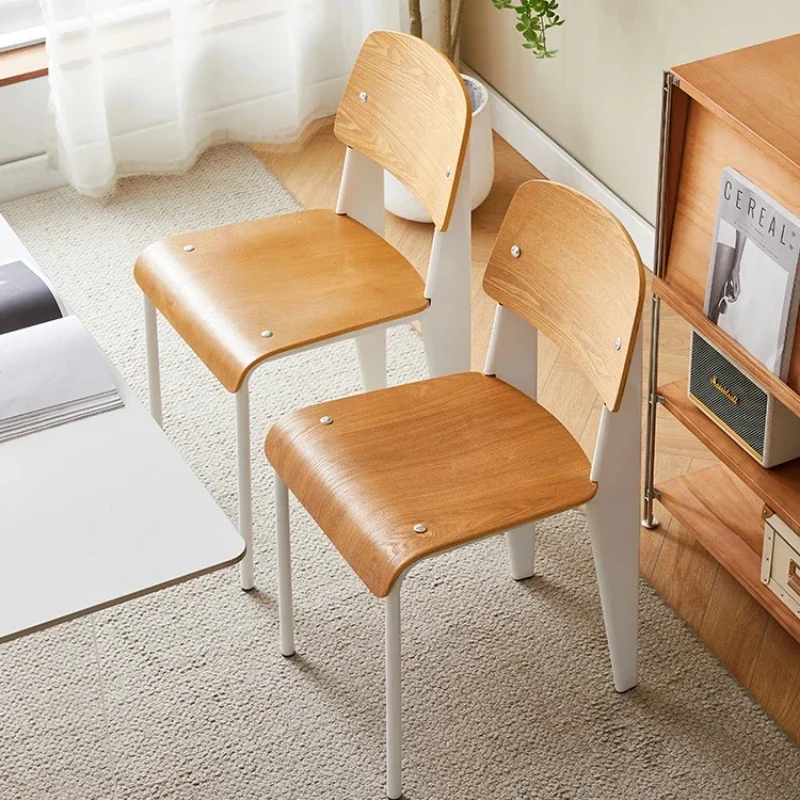 Chaise de salle à manger en bois pour cuisine, dossier confortable, siège de bureau, cadeira intérieur pour salon, meubles de maison modernes