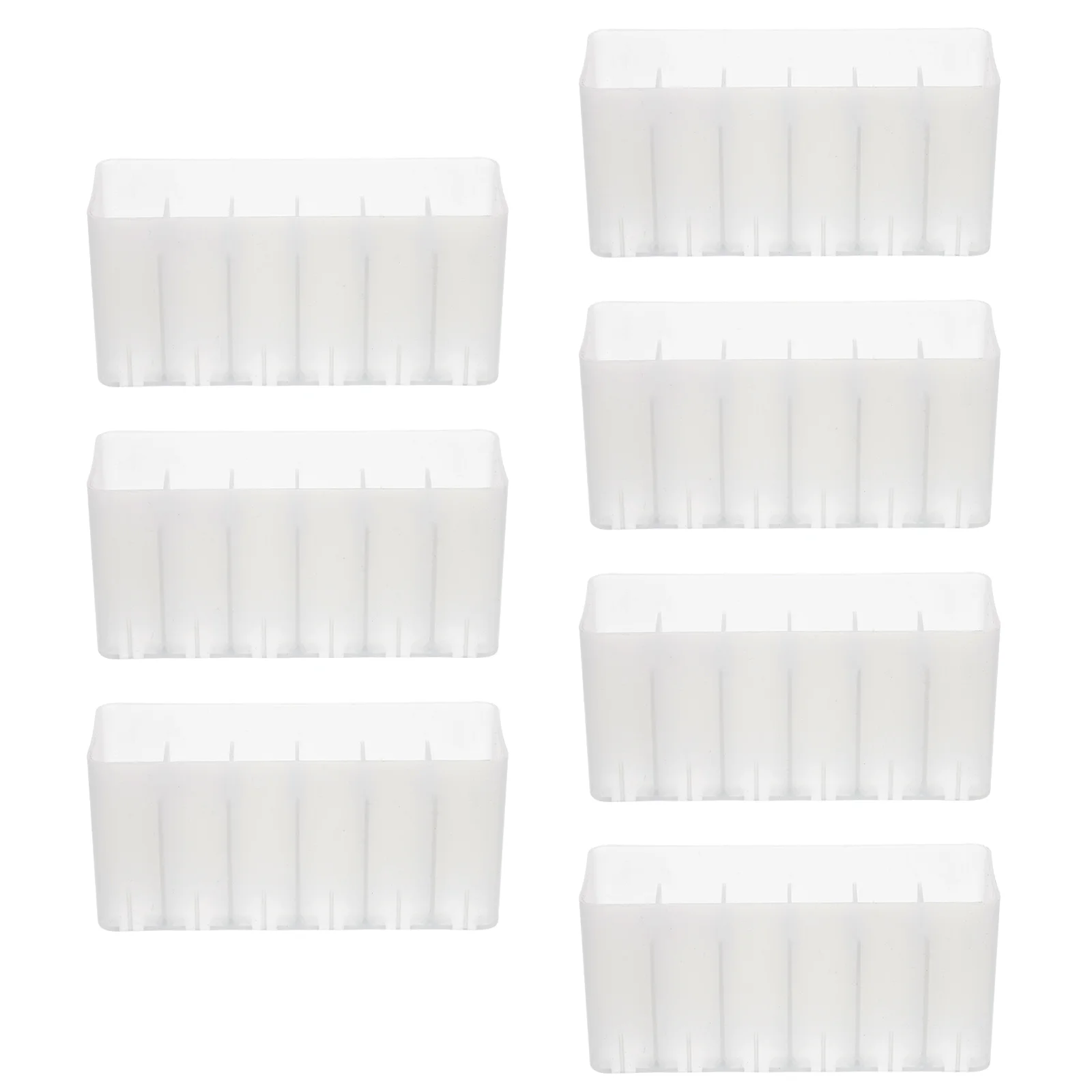 

7 Pcs Marker Storage Box Pen Sorting Base Holder Containers for Organizing Holders Organizer Plastic Desk Stand