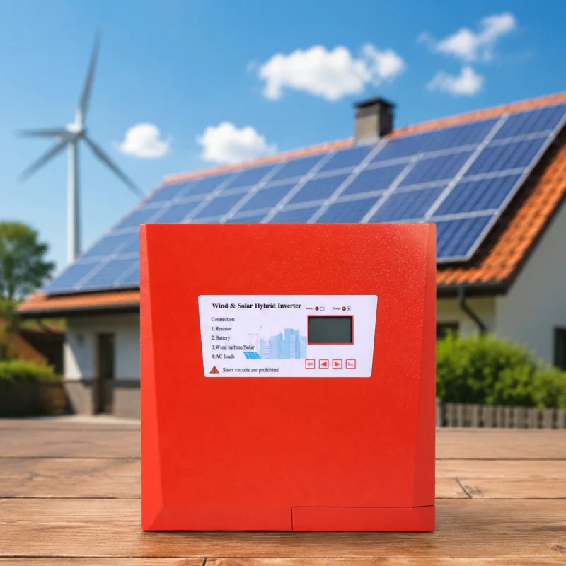 Hybrid Power Inverter Combining Wind, Solar Storage and Inverter + PWM Control Efficiency ≥90% for 12V /24V /48V DC Battery