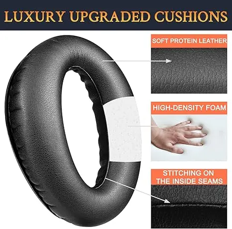 

Professional Replacement Earpads Cushions For Lightspeed Zulu/Sierra/Zulu Pfx Aviation Headsets, Ear Pads Softer Protein Leather