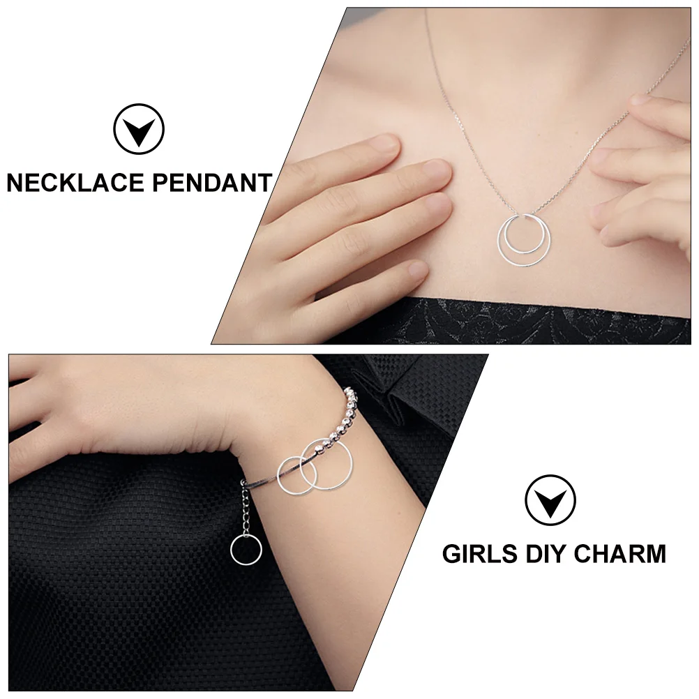 

60 Pcs Earring Pendant Necklace DIY Jewelry Accessory Girl Making Girls Charm Bracelets Alloy Decor Charms