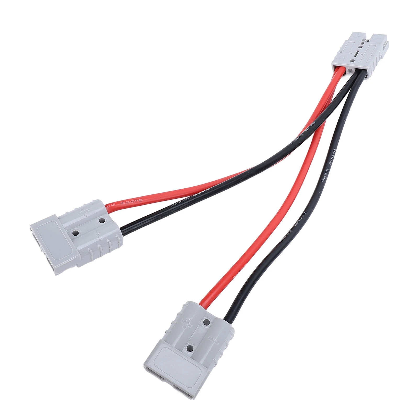 Battery Adapter Cable Quick Connect 50A Plug 8AWG Wire Y Splitter Battery Connector Cable for Golf Cart Electric Forklift