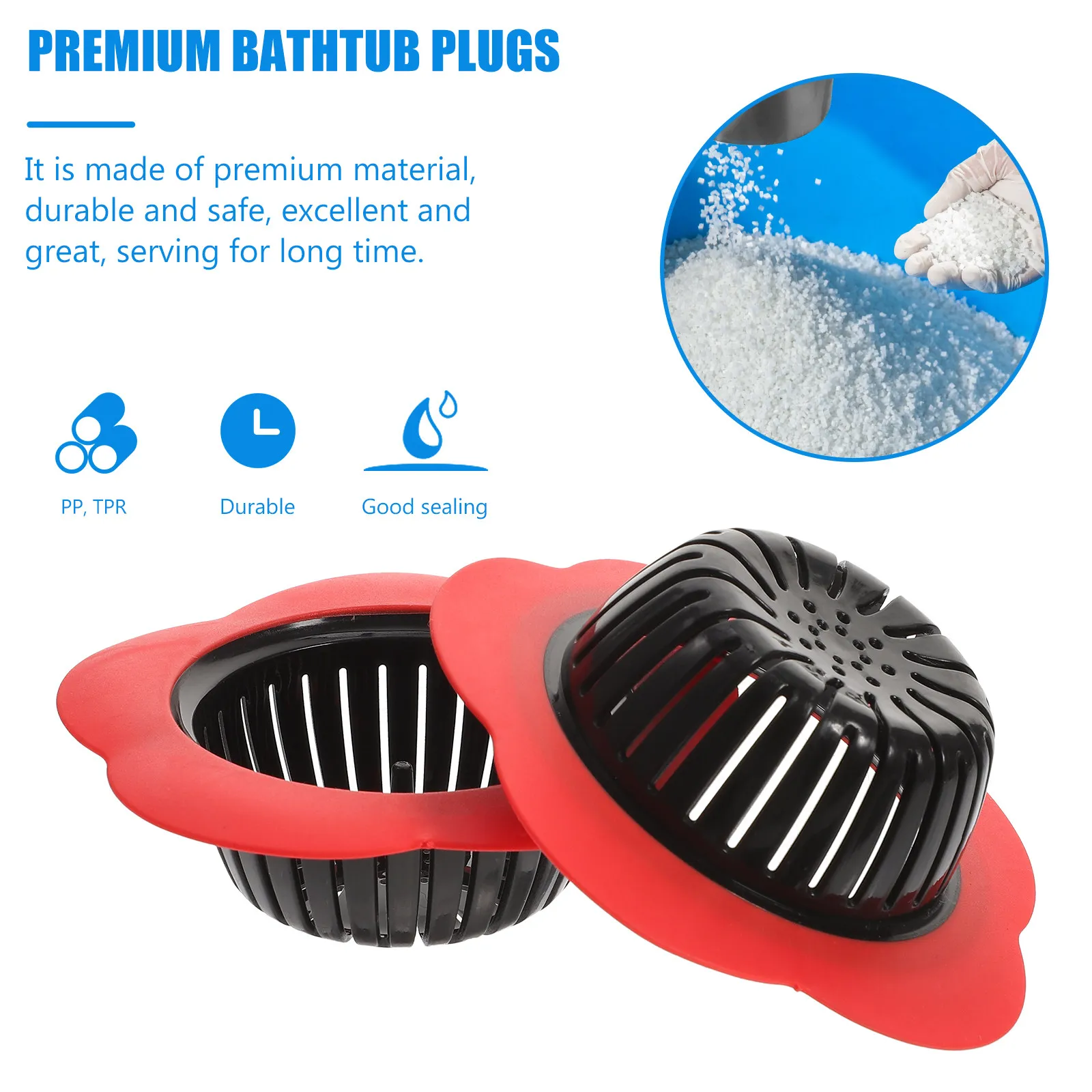 

4Pcs Premium Kitchen Sink Drain Strainer Filter for Home Use Hair Catcher Debris Blocker Large Wide Rim Sink Strainer