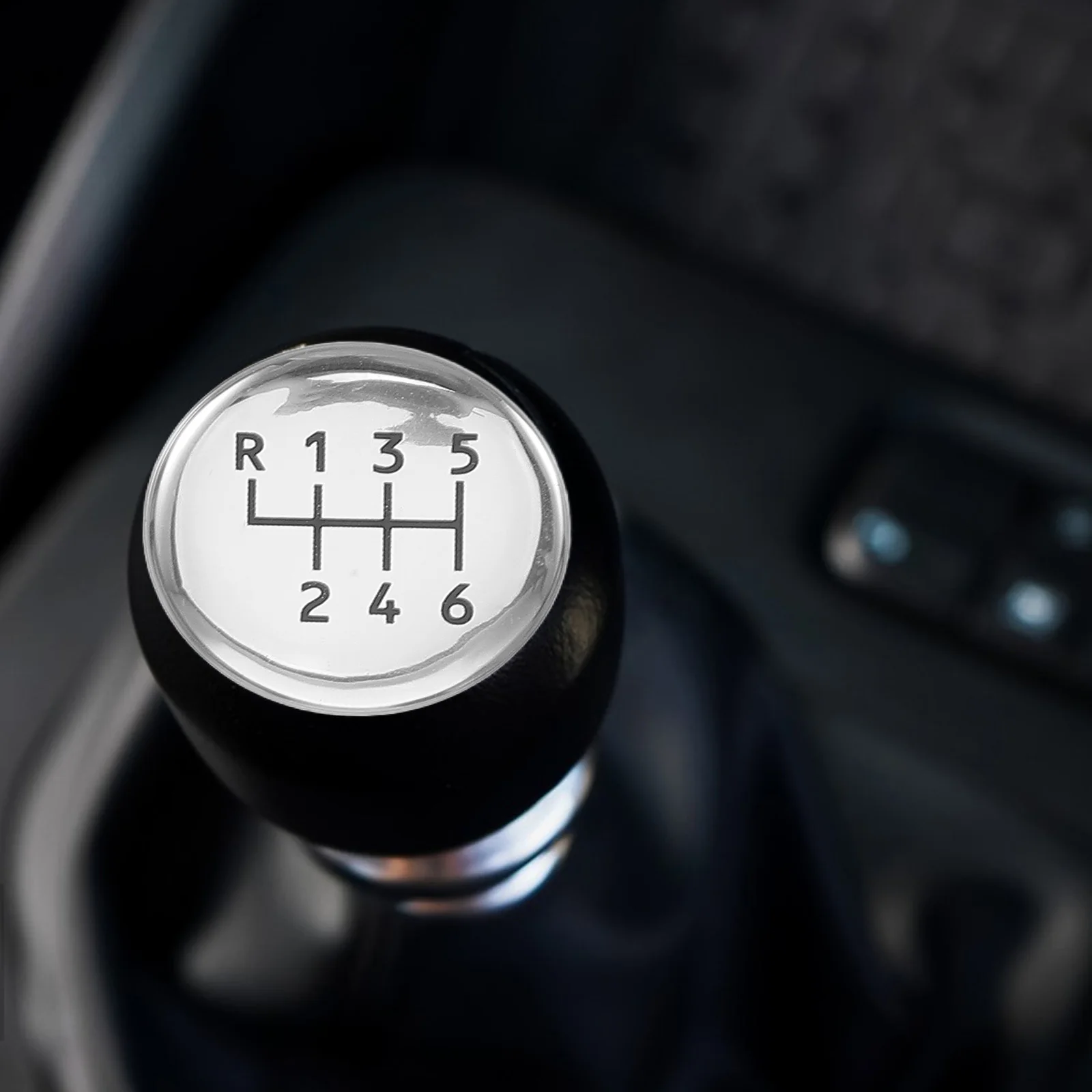 

Manual Shift Decal Sticker for Car Gear Knob Universal Round Design Scratch Resistant Clear Marking Fast Peel and Stick