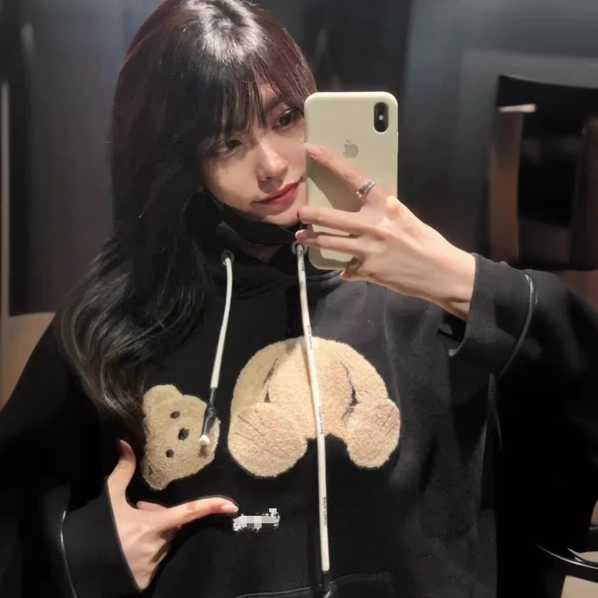 

2025 New Severed Head Bear Hoodie High Street Trend Couple Hoodie
