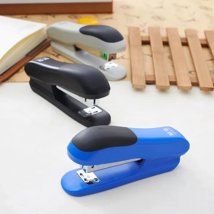 M&G ABS92722 12 # Durable Metal Base Stapler Fashion Color Stapler Stationery Office Supplies Staples Office Accessories