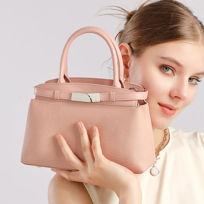 

2025 Genuine Leather Crossbody Bag Women's Single-shoulder Bag Square Stylish Crossbody Bag Simple Designer Luxury Bag