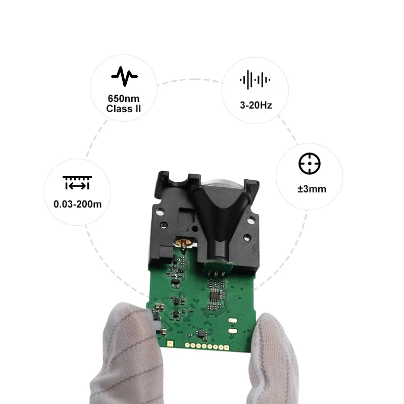 

20Hz OEM Laser Distance Sensor Module Red Beam Laser Distance Measurement Sensor 150m