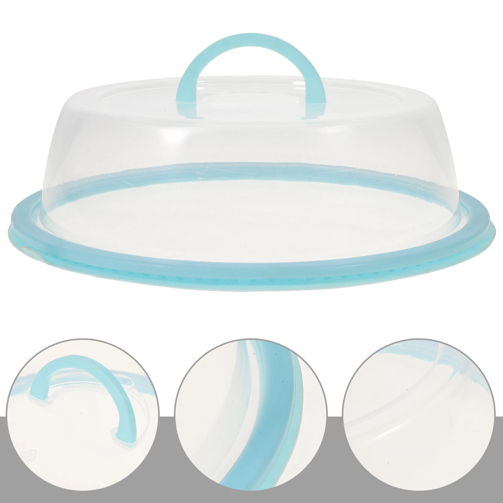 

1pc Heating Bowl Dish Food Fresh Cover Kitchen Supplies Protective Cover Blue Practical Kitchen Accessories