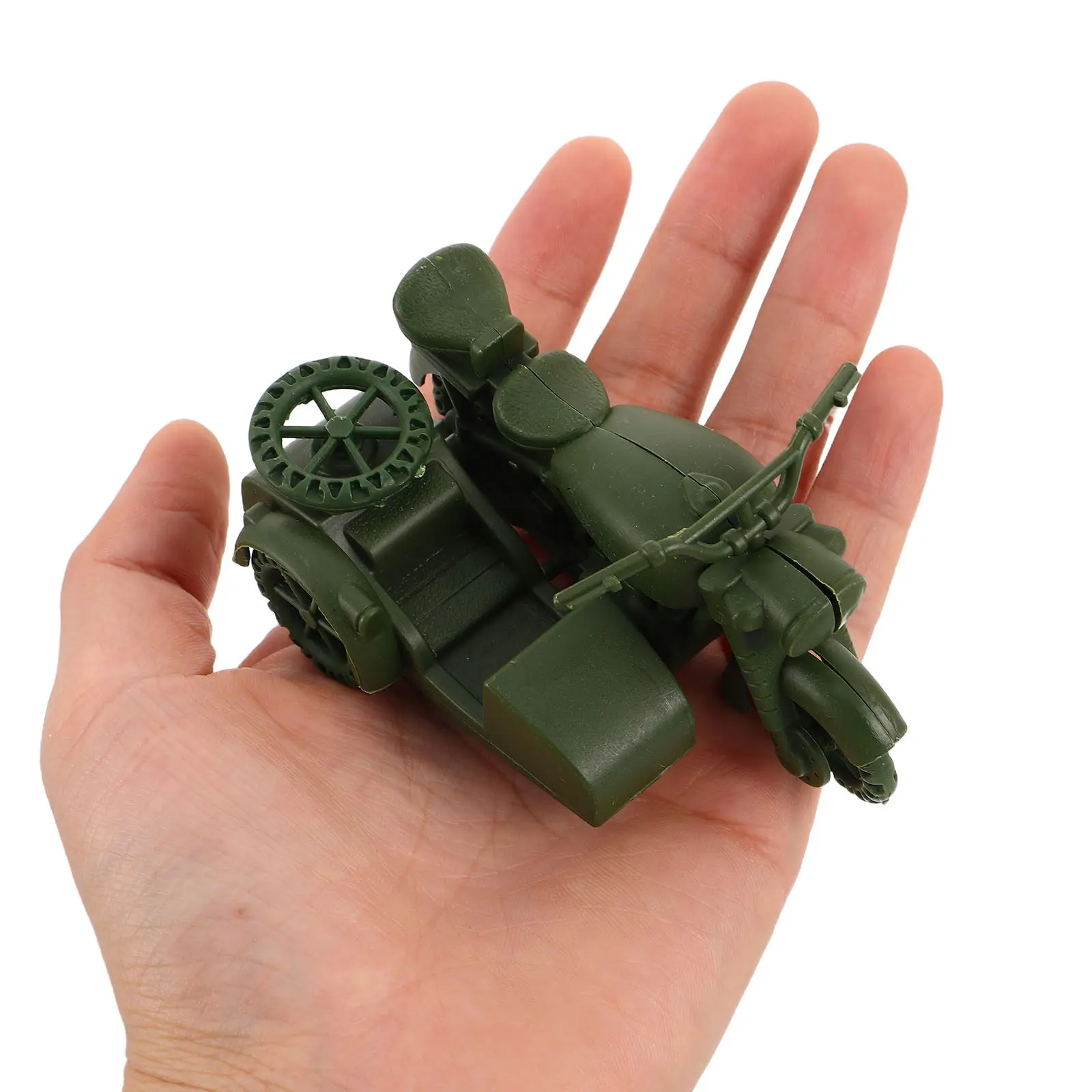 

20Pcs Military Three-Wheel Bike Plastic Army Motorcycle Miniature for Wargaming Diorama Supplies Realistic Sand