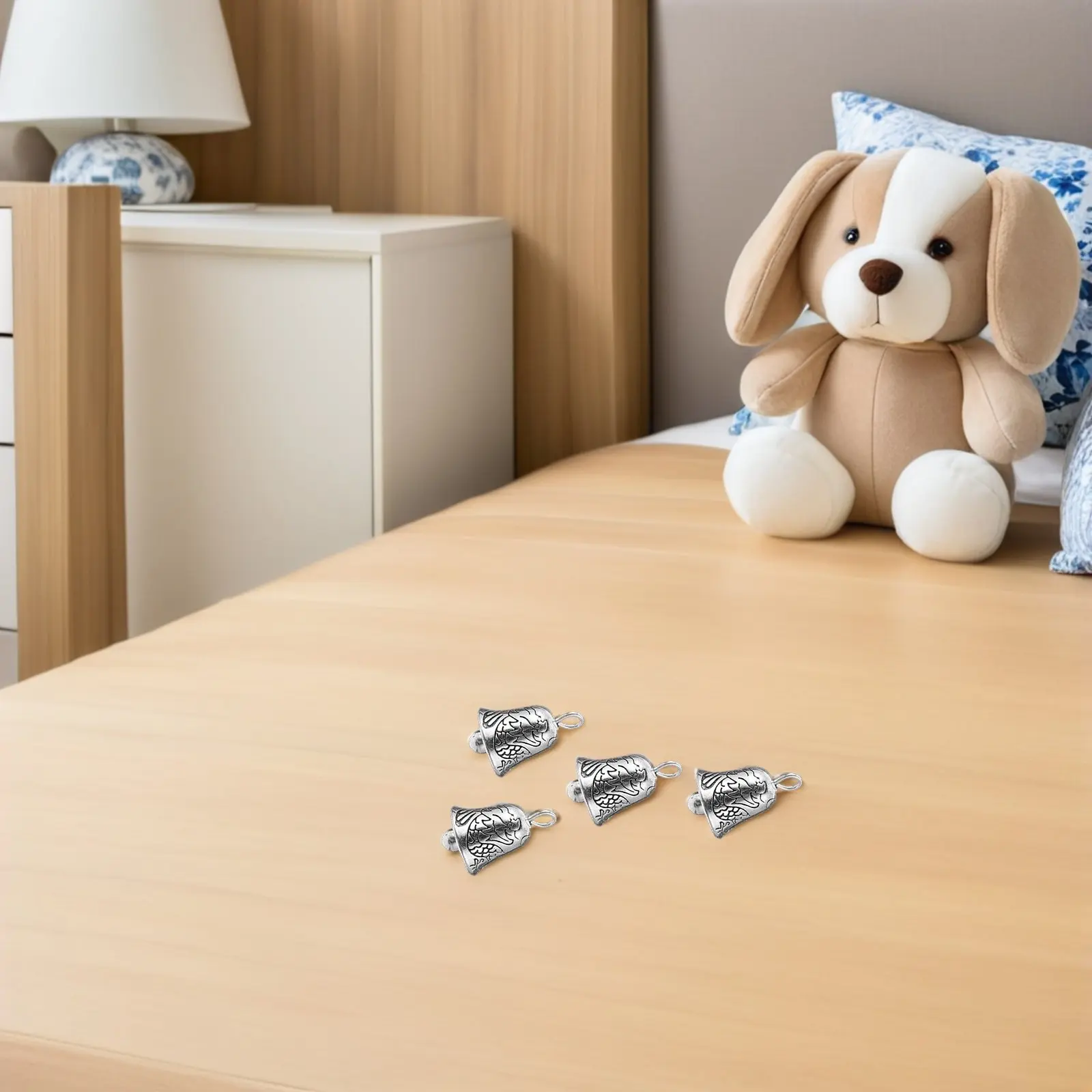 

10 шт. маленьких подвесок-колокольчиков из сплава для рукоделия, изготовления украшений, ожерелий, браслетов, серег, ветряных колокольчиков, подвесных украшений, декора для дома