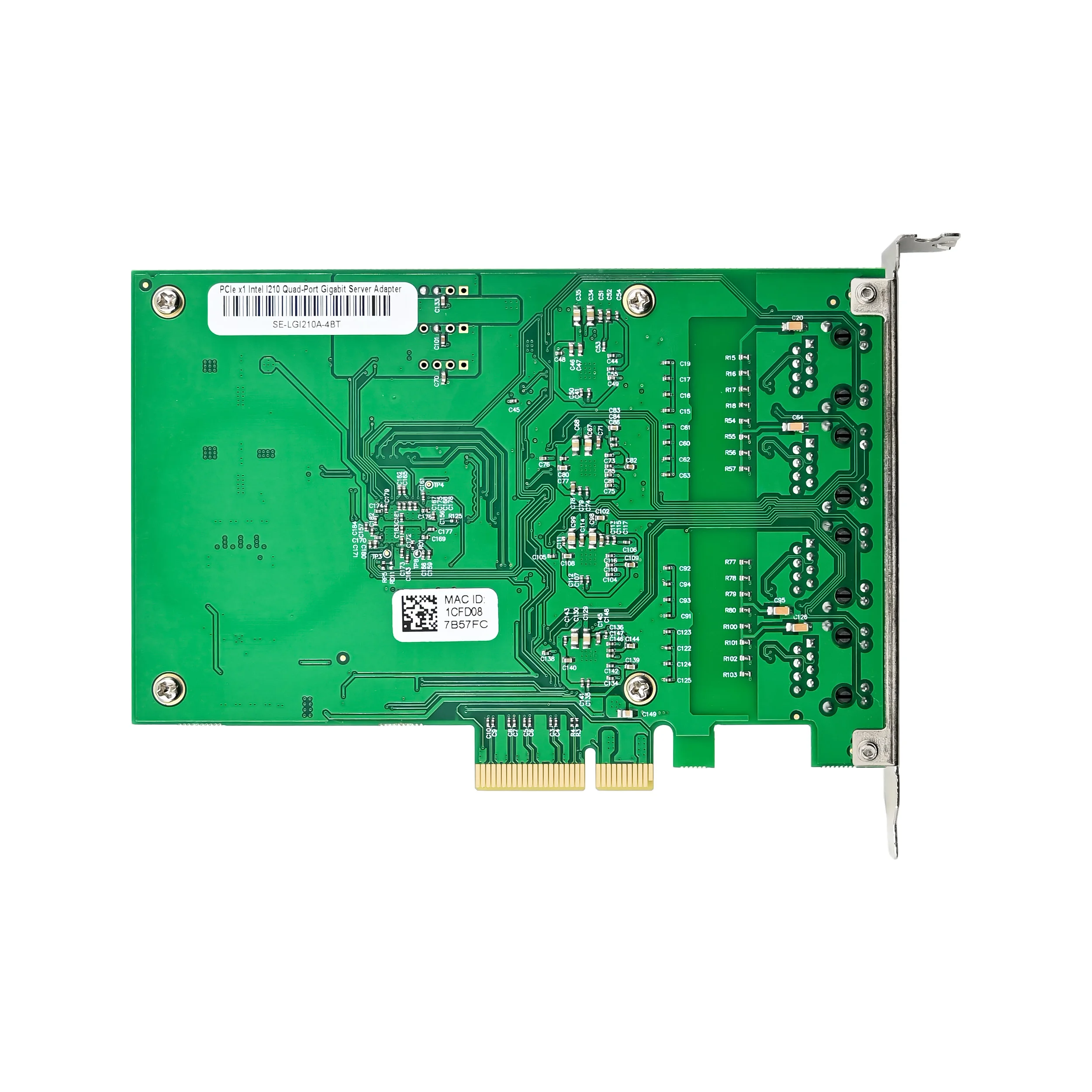 SUNWEIT ST7372 PCIe X4 محول شبكة جيجابت إيثرنت رباعي المنافذ 1G في tel I210AT