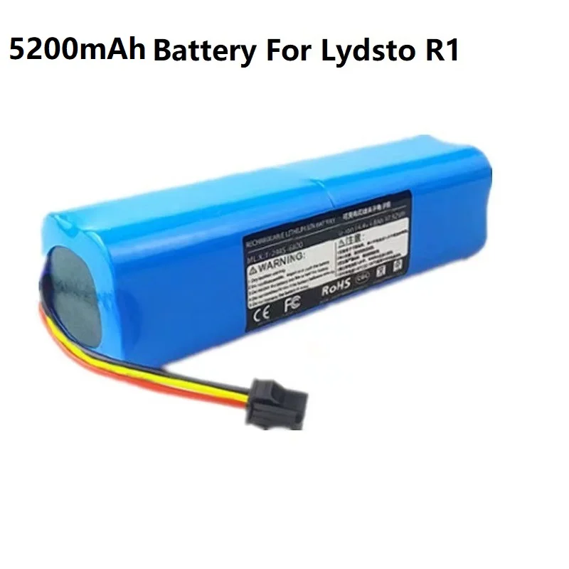 New Battery For Lydsto R1 Rechargeable Li-ion Battery Robot Vacuum Cleaner R1 Battery Pack with Capacity 5200mAh