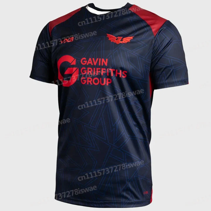 Neues Llanelli Scarlets 3D-Druck Heim-Rugby-Trikot Herren Y2K T-Shirt Oversize Geeignet für Alltags- und Trainingskleidung Mode – Detail 9