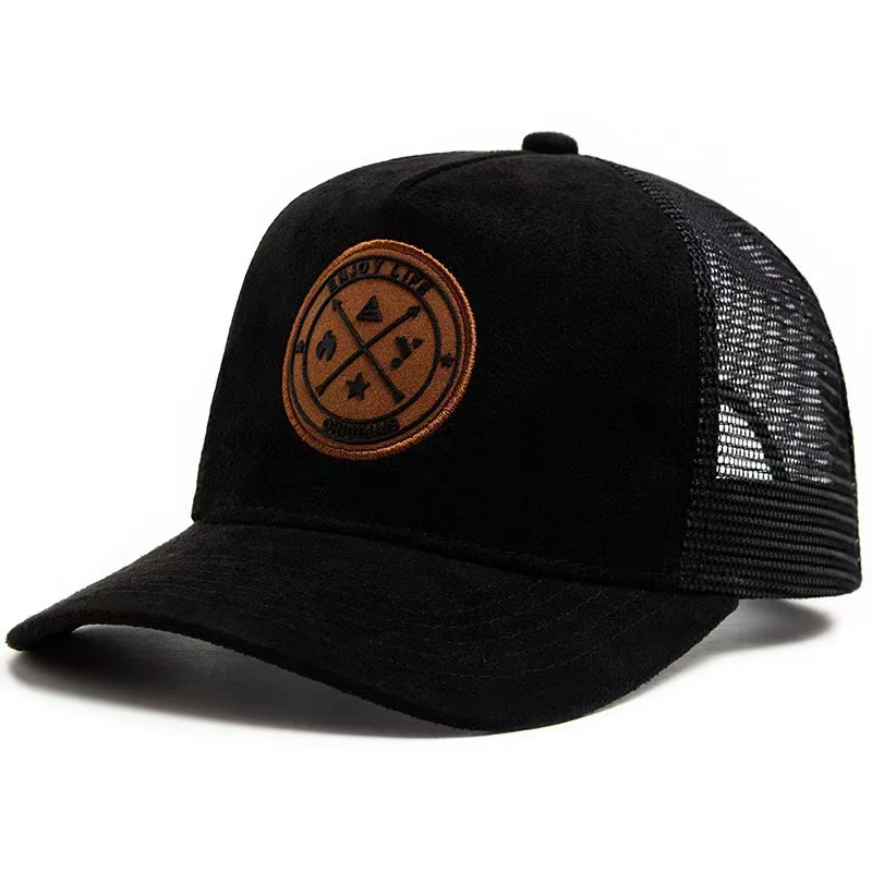 Neue Sommer Mesh Baseball Cap Frauen Männer Brief Patch Snapback Hut Casual Atmungsaktive Unisex Straße Hip Hop Trucker Caps – Detail 5