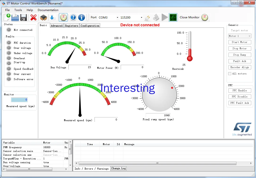 STM32 Motor Control, Automatic Code Generation, STM32 Open Source FOC Code, Brushless Motor Control