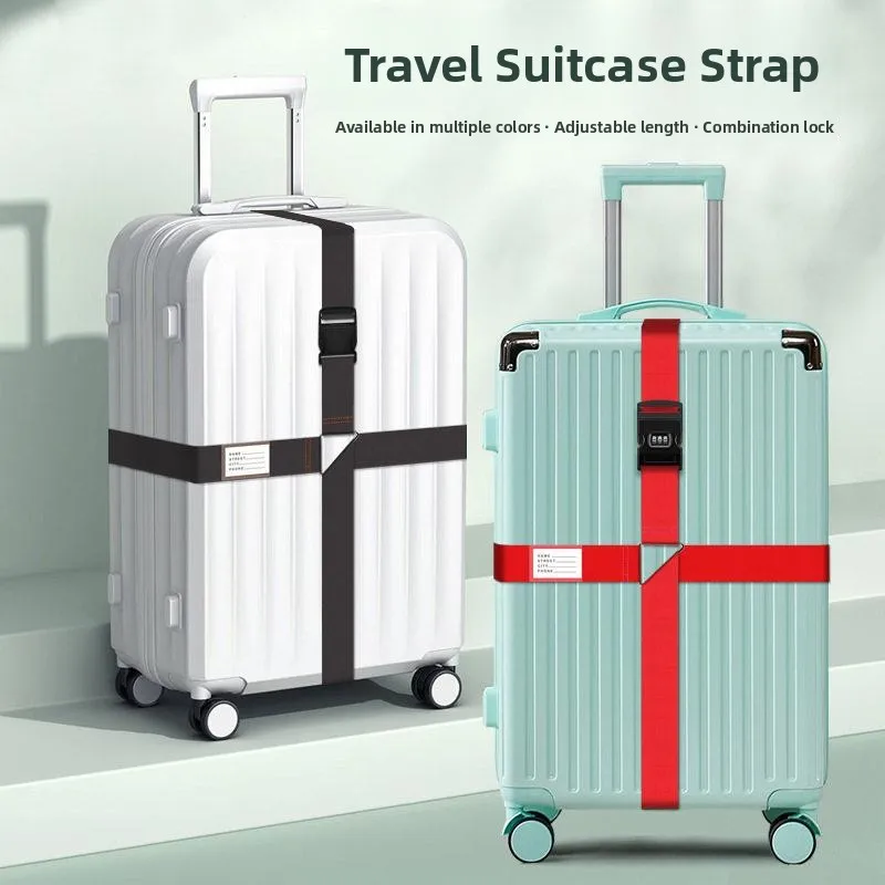 Children's Cross Packing Strap Adjustable Luggage Tie Portable Travel Bag Password Fixed Tight Bundle Bag Accessories