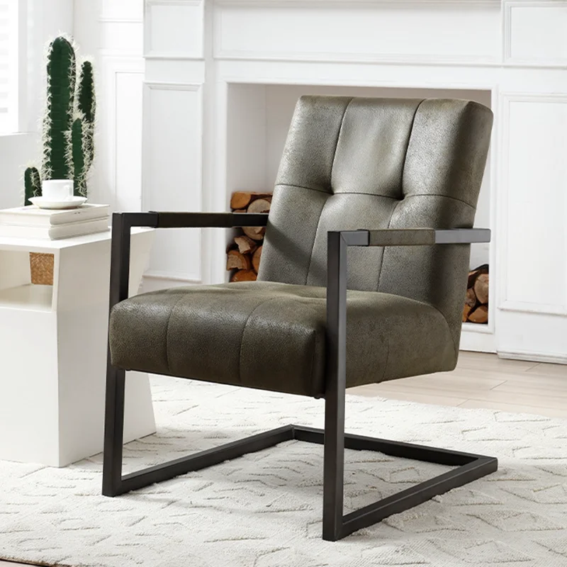 Modern minimalist dining chair wearable cowhide fabric living room bedroom fashion furniture dining table chairs stools