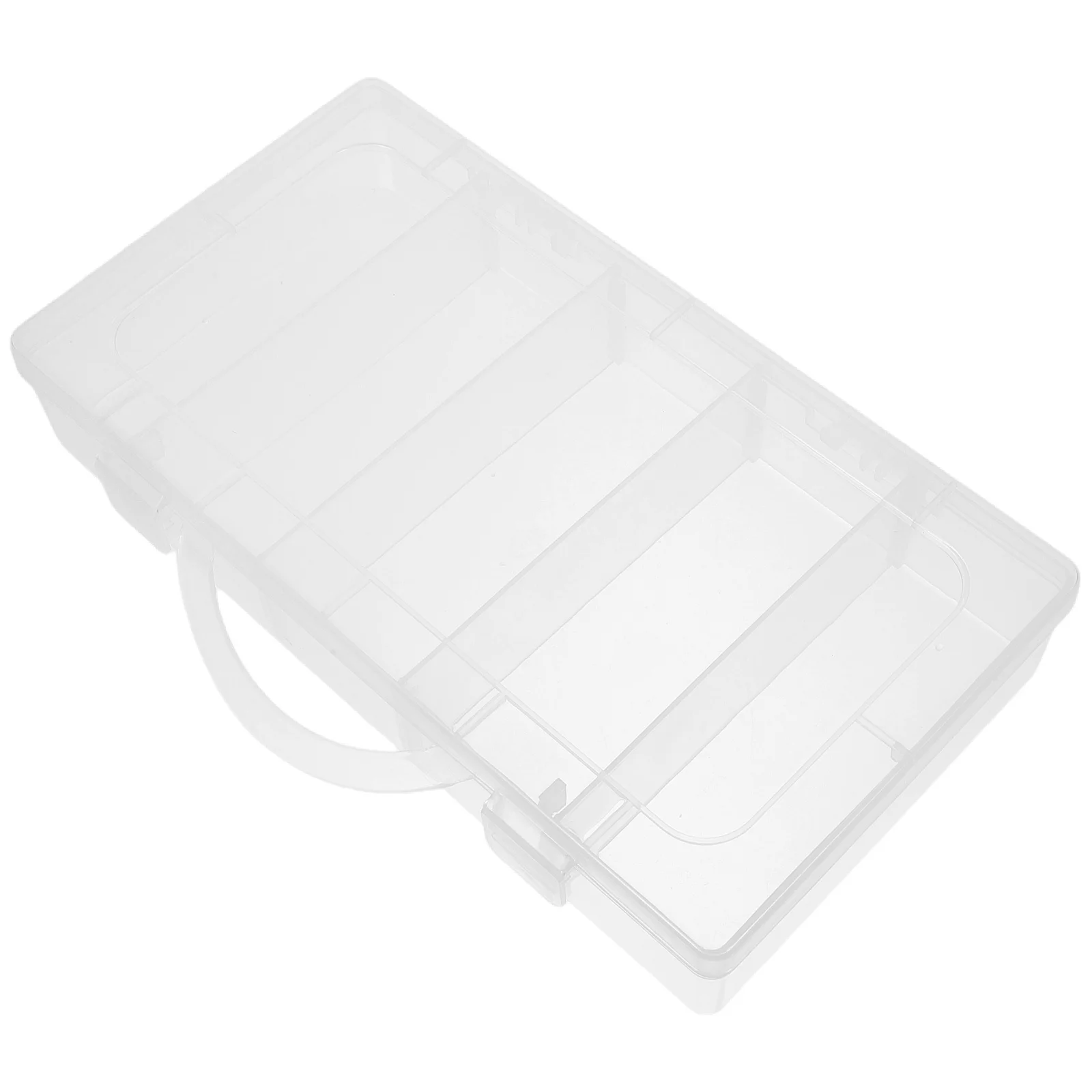 

Small Organizer Box Multi-Purpose Mini Storage Bin Clear Case for Jewelry Medicine Ear Backs Rings Beads Office Bedroom Study