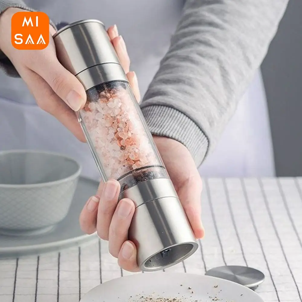 Manual Salt Pepper Grinder High Quality Easy To Use Stainless Steel Best Seller Highest Rated Durable Seasoning Grinder Durable