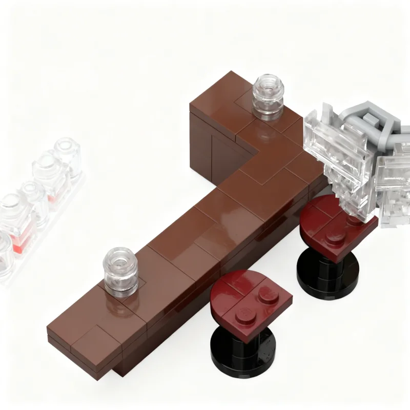 5077pcs MOC Modular Buildings John Wick Continental Hotel Model Building Blocks Toys Collection Idea Creative Display Assemble - view 5