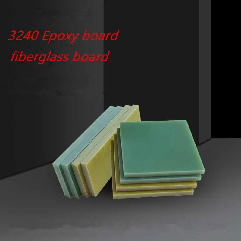 Customized cutting of 5mm green epoxy board G10 400mmx250mm Four corners with a curvature of 2cm