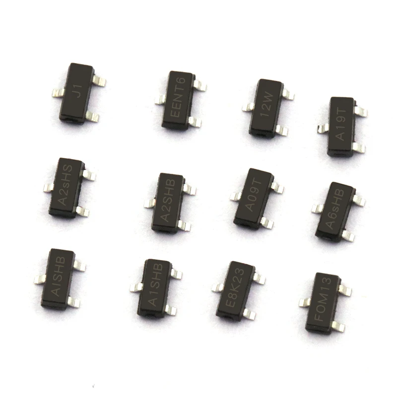 20pcs MOS SMD Transistor 2N7002 AO3400 AO3401 BSS138 BSS84 CJ2302 S2 CJ2306 S6 IRLML6401 MMBF170LT1G IRLML6402 SI2301DS SI2302DS