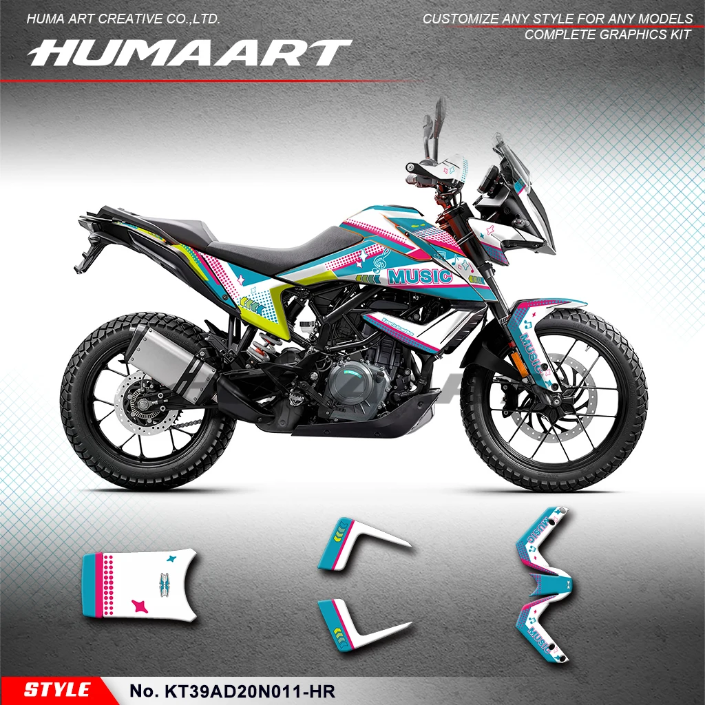 

Клейкие наклейки для мотоциклов HUMAART для KTM 390 Adventure 390 ADV 2020 2021 2022 2023 2024, восстановление, KT39AD20N011-HR