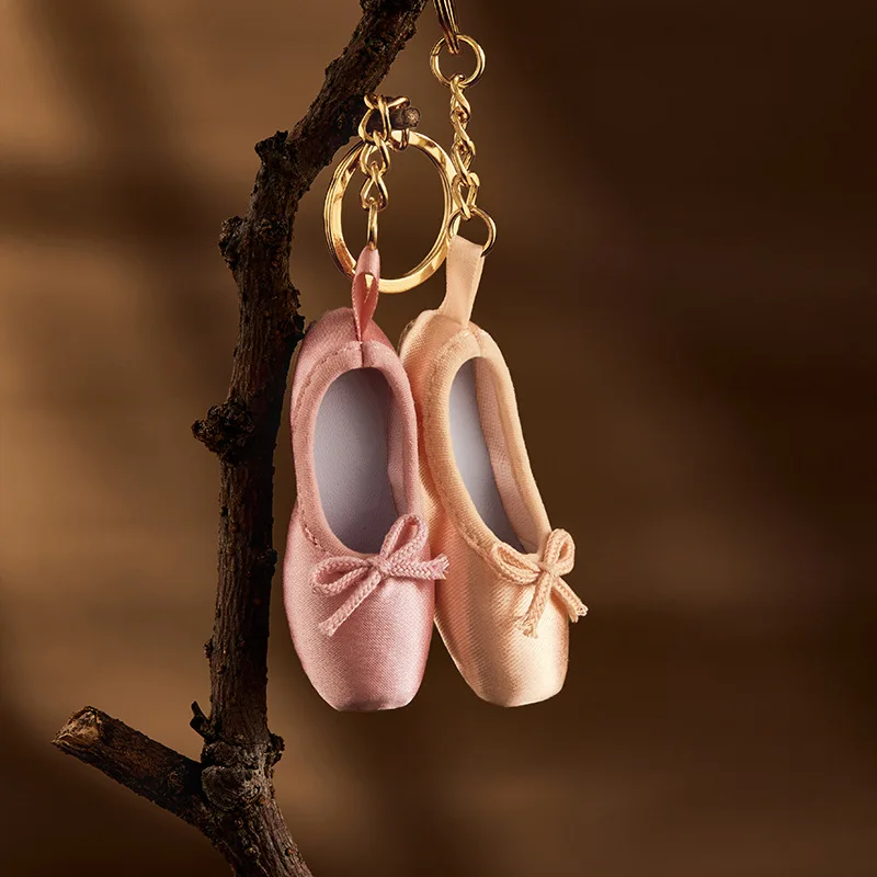 Mini chaussures de danse de Ballet, bibelots faits à la main, chaussures à Pointe, sacs, pendentifs, porte-clés, accessoires