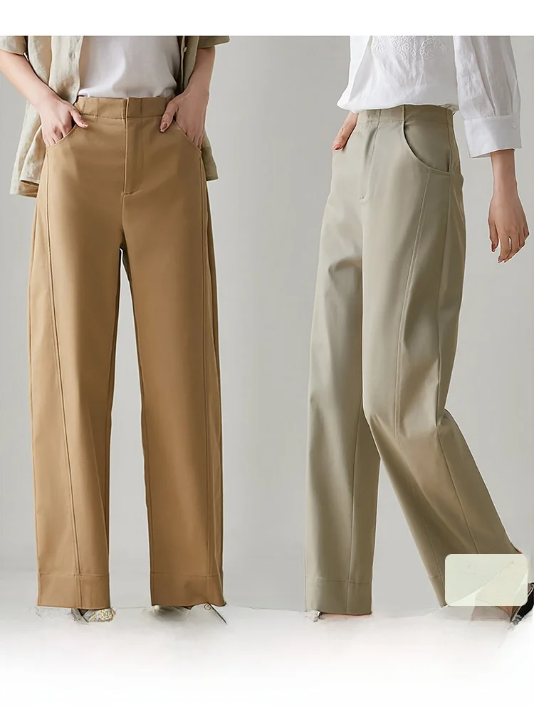 

Xiao Han Cotton Oxygen Breathable Micro Elastic Pants Slimming Regenerated Cellulose Fiber Cotton Conical Pants Casual Long P...