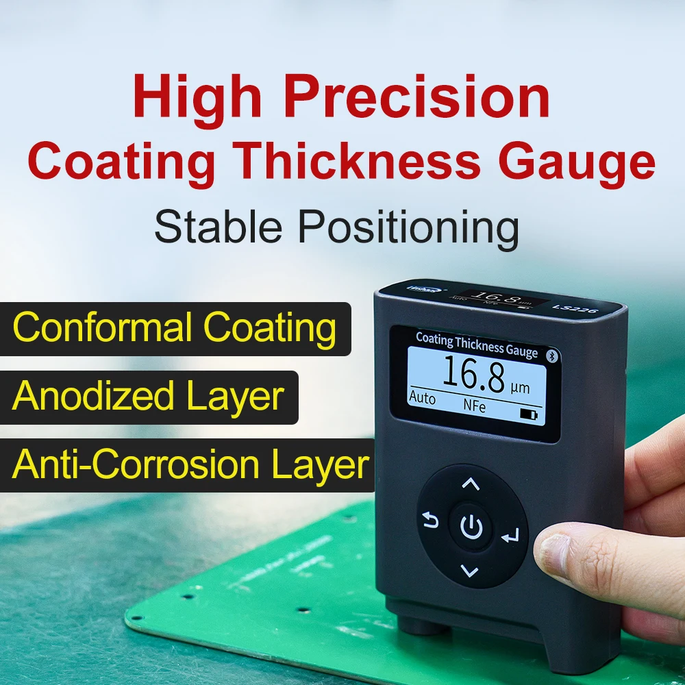 LS226 Powder Coating Thickness Tester Anodized Layer Digital Coating Thickness Gauge for Conformal Coating