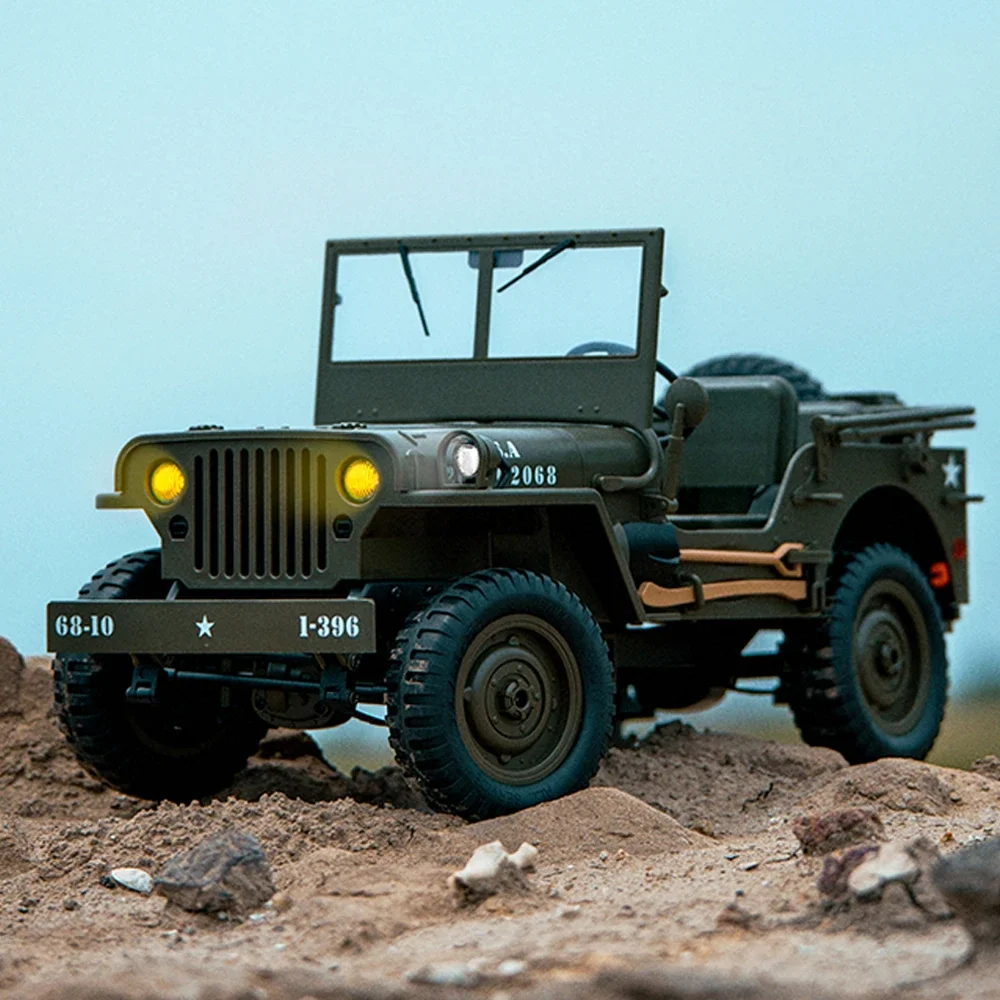 JJRC C8815 4WD Off-road RC Car RTR Crawler 2.4G 1941 Mb Scaler Willys Jeep Climbing Scale Military Truck Vehicle Adult Kids Toy