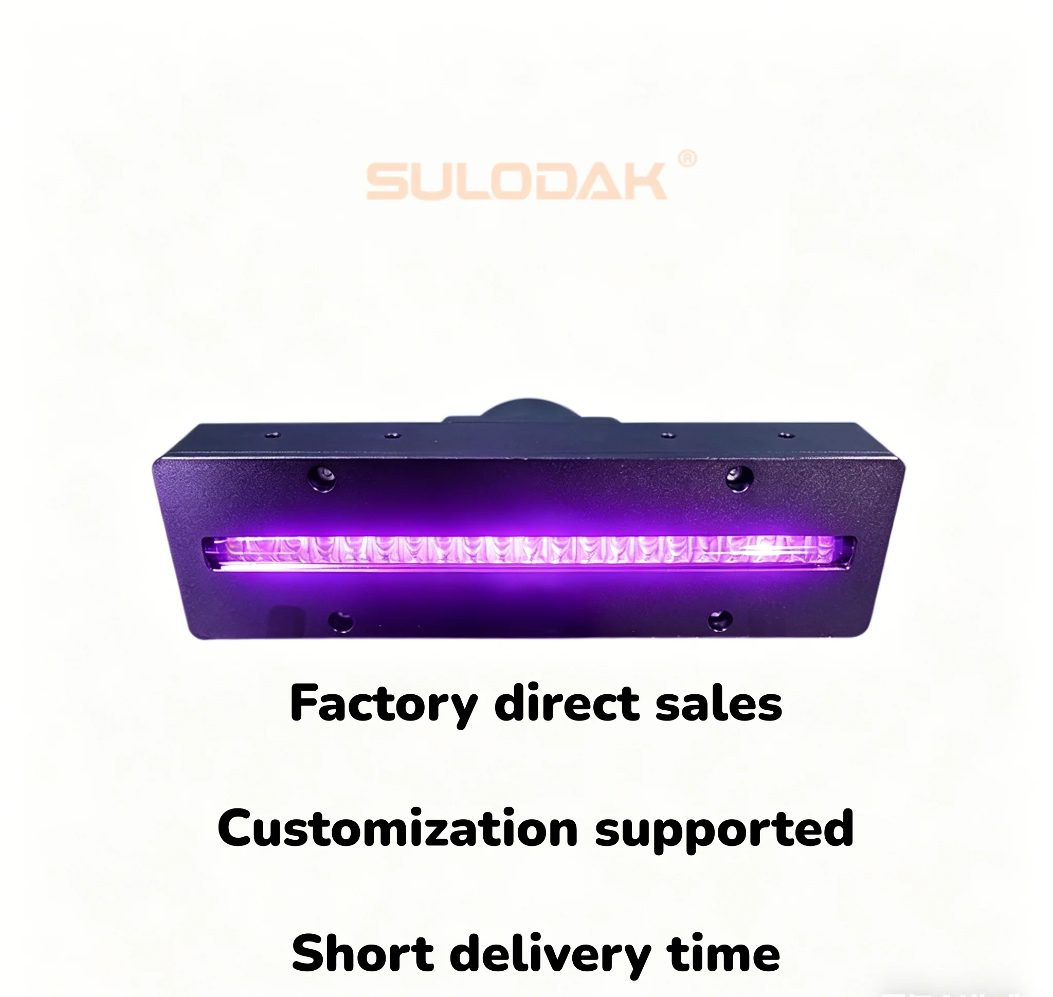 Water Cooling 395nm  LED Curing Lamp 160*10MM For Ricoh G5 G6 Toshiba CE4M Seiko 1020 Dual Row Printhead  Flatbed Printer