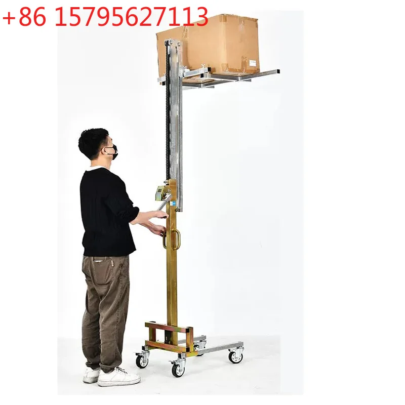 Manual Unloading Tool Lift and Transport Stacker Transport and Stacking Functions Manual Lift Trolley Foldable and Portable