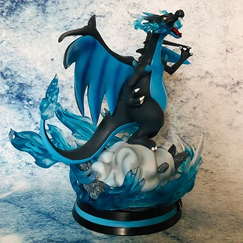 28cm Pokemon Anime Figures Mega Spitfire Dragon Statue Handmade Pvc Model Desktop Decoration Collection Edition Birthday Gift