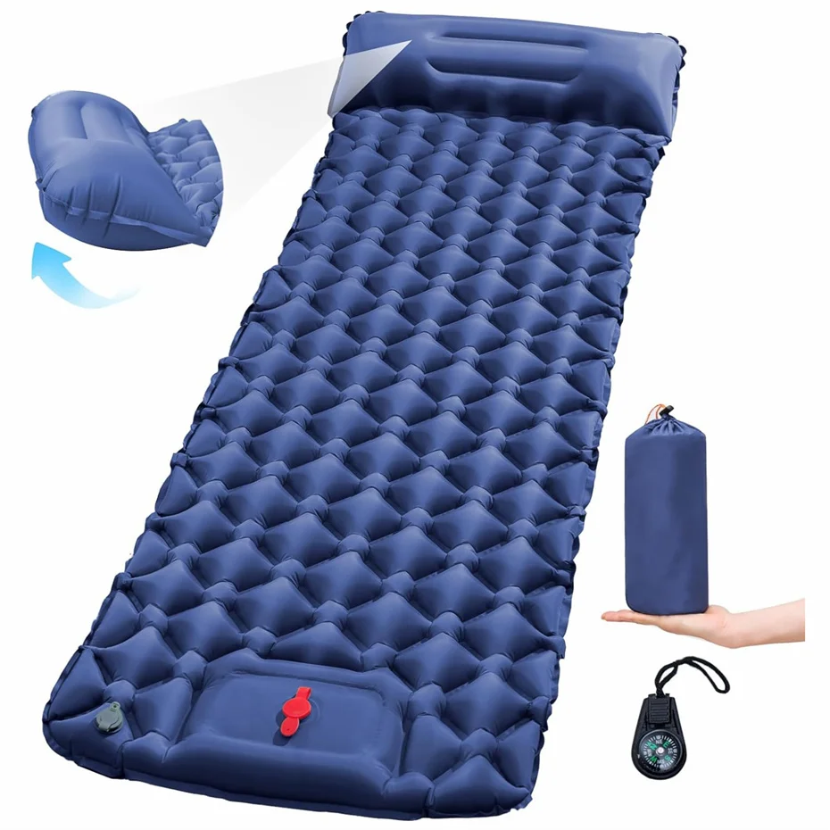 Description Picture 2 of itemSleeping Pad for Camping-With Sleeping Pad,Sleeping Mat with Pillow,Camping Mattress for Backpacking,Hiking
