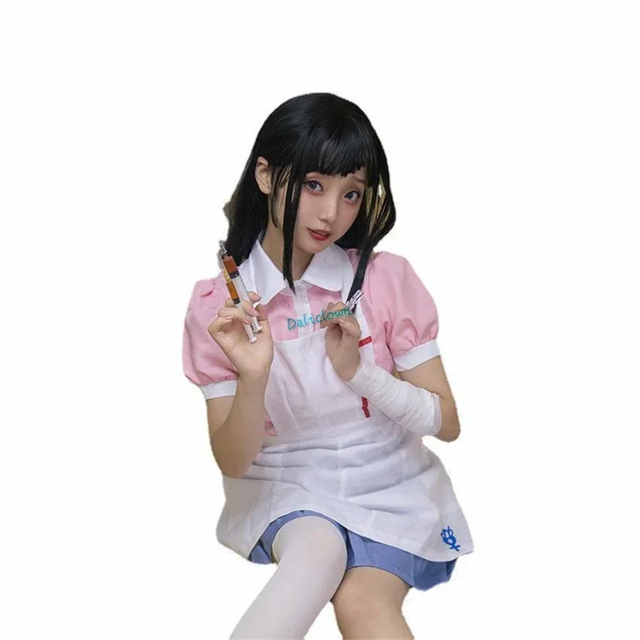 Danganronpa Mikan Tsumiki Anime Uniform Girls Woman Dress Cosplay Costume Maid Outfit Halloween Party Clothes