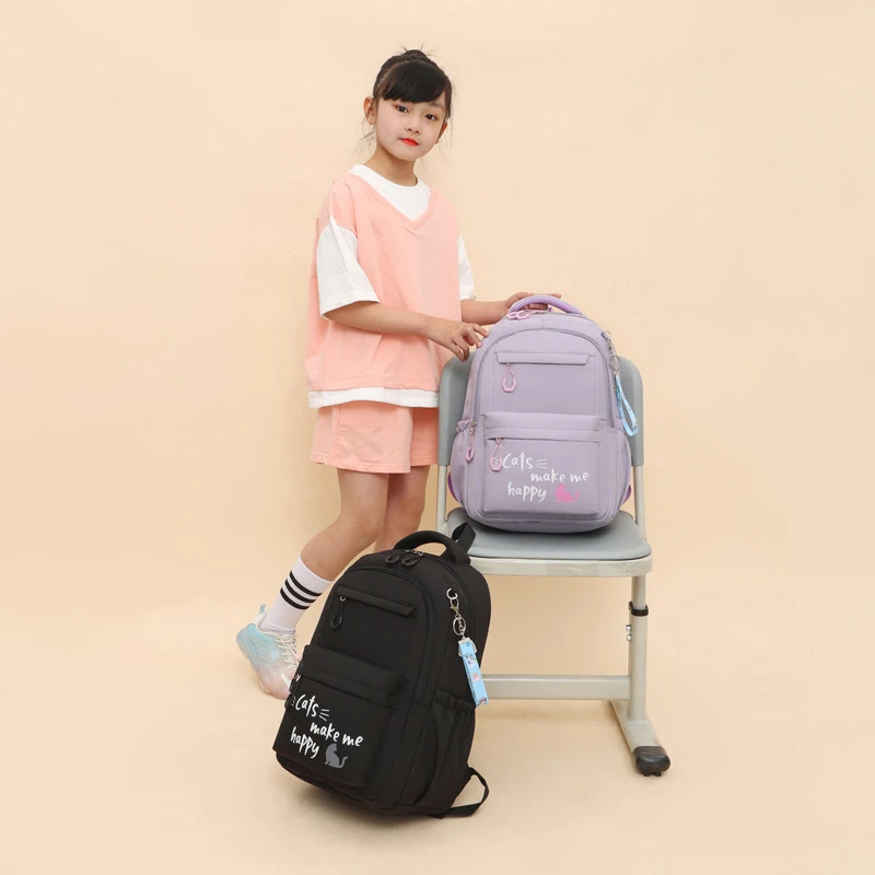Girl School Bag Backpack Back Pack For Teenager Women Children Female Pink Schoolbag Primary High Bagpack Class Teens Child Kids