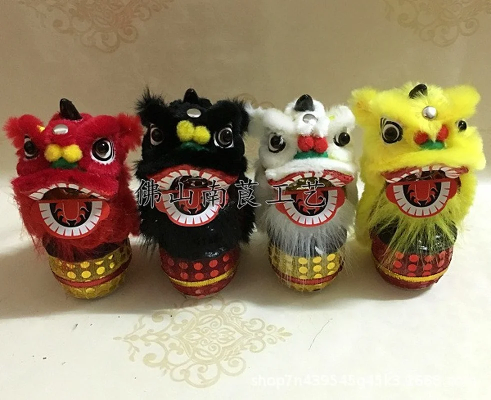 Lion Dance Small Lion Head Foshan Lion Awakening Ornaments Decoration Activities Performances and Costumes Gifts Crafts